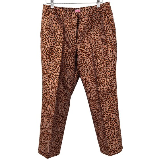 Kate Spade Animal Print Trousers Pants - Picture 1 of 5